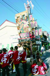 津島秋祭南部有志石採祭車